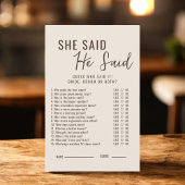 Papier L'amour brasse Il A Dit Qu'Elle A Dit Jeu De Maria