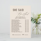 Papier L'amour brasse Il A Dit Qu'Elle A Dit Jeu De Maria (Debout devant)