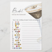 Papier L'amour brasse la douche nuptiale émoticônes (Devant)