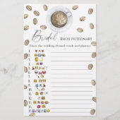 Papier L'amour brasse la douche nuptiale émoticônes (Devant)