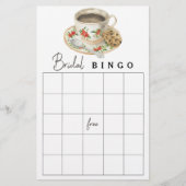 Papier L'amour brasse la douche nuptiale jeu de bingo (Devant)