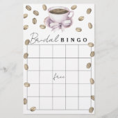 Papier L'amour brasse la douche nuptiale jeu de bingo (Devant)
