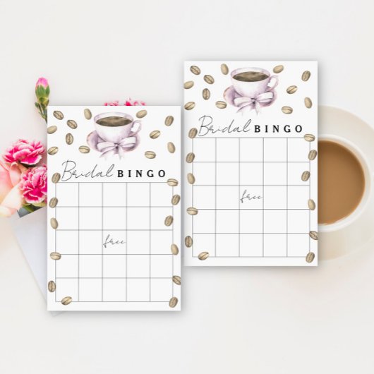 Papier L'amour brasse la douche nuptiale jeu de bingo