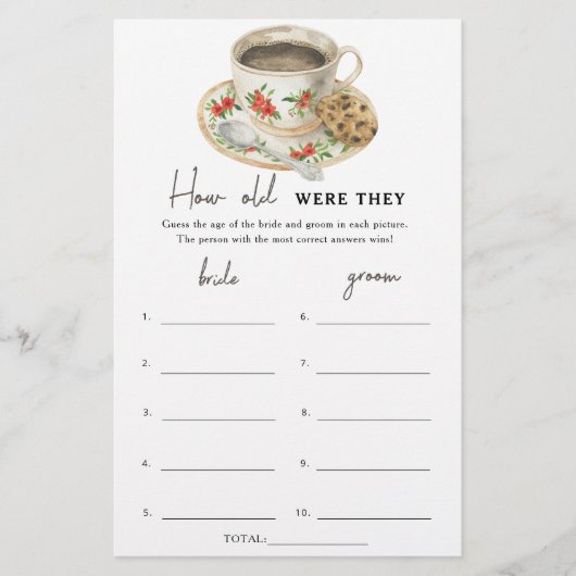 Papier L'amour brasse Quel âge ont-ils été nuptiaux ? (Devant)