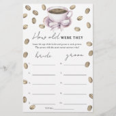 Papier L'amour brasse Quel âge ont-ils été nuptiaux ? (Devant)