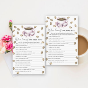 Papier L'amour brasse Qui connaît le mieux la mariée