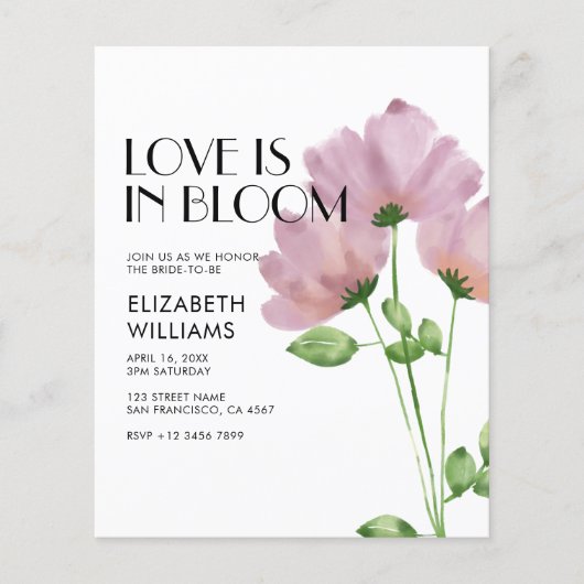 Papier L'amour BUDGET est dans la Fête des mariées modern (Devant)