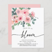 Papier L'Amour BUDGÉTAIRE Est Dans L'Invitation De La Dou (Devant / Derrière)