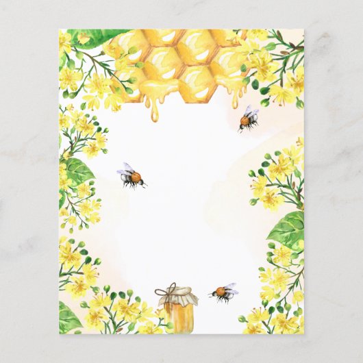 Papier L'amour dans les fleurs jaunes fleuries Fête des m (Dos)