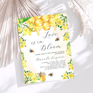 Papier L'amour dans les fleurs jaunes fleuries Fête des m