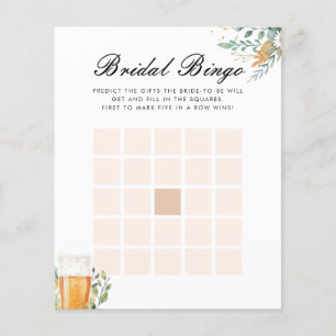 Papier L'amour de la bière brasse Bingo Fête des mariées 