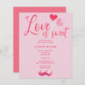 Papier L'amour du budget est un Invitation de Fête des ma (Devant / Derrière)