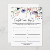 Papier L'amour en fleur | Où Étaient-Ils | Jeux (Devant / Derrière)