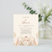 Papier L'amour en fleurs Fête des mariées budgétaire fleu (Debout devant)