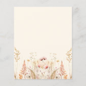 Papier L'amour en fleurs Fête des mariées budgétaire fleu (Dos)