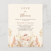 Papier L'amour en fleurs Fête des mariées budgétaire fleu (Devant)