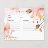 Papier L'amour est dans la Fête des mariées de fleurs Rec (Devant)