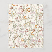 Papier L'amour est dans la Fête des mariées Fleur sauvage (Dos)