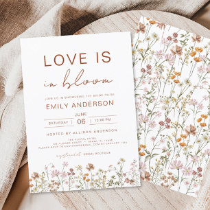 Papier L'amour est dans la Fête des mariées Fleur sauvage
