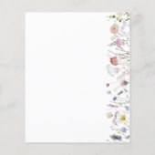 Papier L'amour est en fleur | Invitation à la douche nupt (Dos)