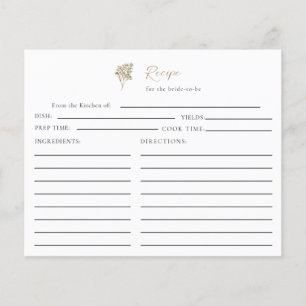 Papier L'amour est en fleurs Boho Bridal Shower Recette F