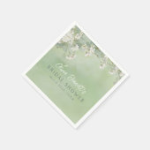 Papier L'amour est en fleurs Serviette de table pour la d (Coin)
