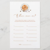 Papier L'amour est en train de brasser Où étions-nous la  (Devant)