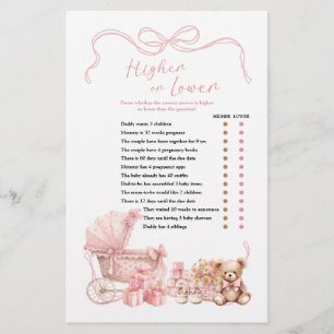 Papier Landauporteur de bébé Coquette rose Plus élevé ou