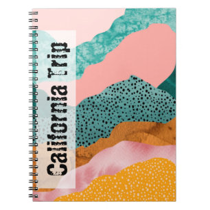 Papier landschap, gescheurd, gerafelde randen, gro notitieboek