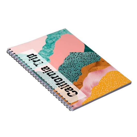 Papier landschap, gescheurd, gescheurde randen, gr notitieboek (Rechterzijde)