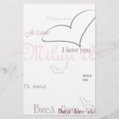 Papier Langue d'amour (Devant)