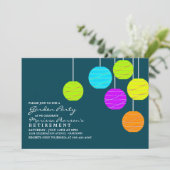 Papier lanternes Invitations de la fête du jardin (Debout devant)