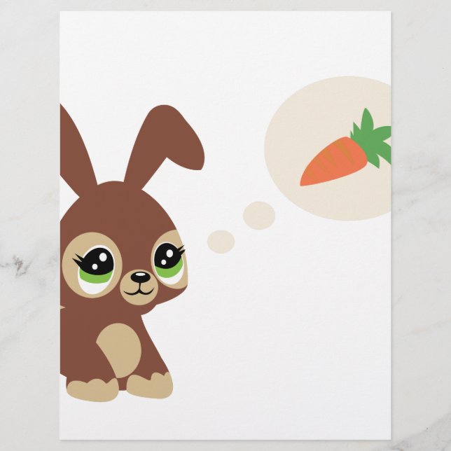 Papier lapin de pâques (Devant)