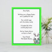 Papier Lapin de Pâques fantaisiste et jeu de lettre pour  (Debout devant)