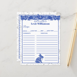 Papier Lapin De Saule Bleu De La Cuisine Sur Mesure