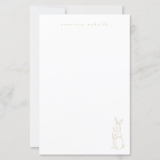 Papier Lapin Vintage (Devant)