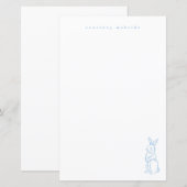 Papier Lapin Vintage (Devant / Derrière)