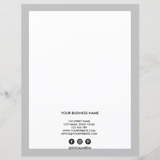 Papier Lash Client Record Ajouter un logo (Dos)