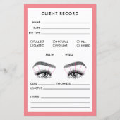 Papier Lash Client Record Ajouter un logo (Devant)