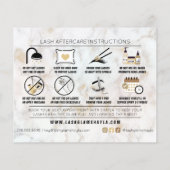 Papier Lash Extension Instructions de soins postérieurs C (Dos)