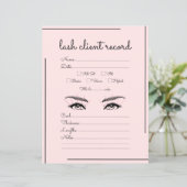 Papier Lash Logo Lash Client Script de Bordure Noire Rose (Debout devant)
