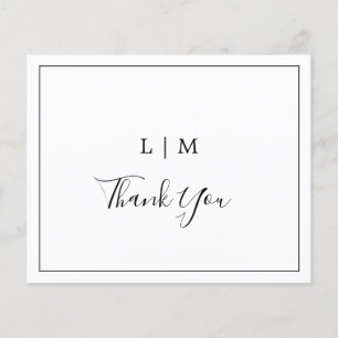 Papier Lauren Black and White Budget Mariage Merci