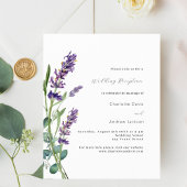 Papier Lavande verdure violet budget mariage réception