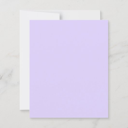 Papier Lavande violet arc invitation d'anniversaire (Dos)