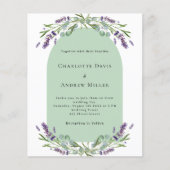 Papier Lavender arche photo sauge budget mariage (Devant)