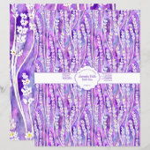 Papier Lavender Fields Enveloppe savon (Devant / Derrière)