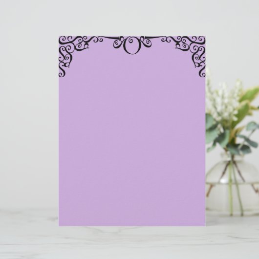 Papier Lavender Filigree (Debout devant)