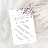 Papier Lavender Floral Plairait À Elle Un Jeu De Mariage