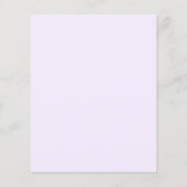 Papier Lavender florales lilas budget invitation d'annive (Dos)