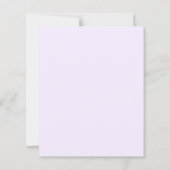 Papier Lavender florals arch girl Confirmation invitation (Dos)